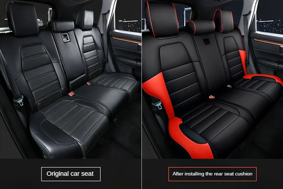 Maßgefertigte Autositzbezüge für Honda CRV 2017 2018 2019 2020 2021 CR-V PU-Leder Kissen Autositz-Schutzbezüge – Detail 6