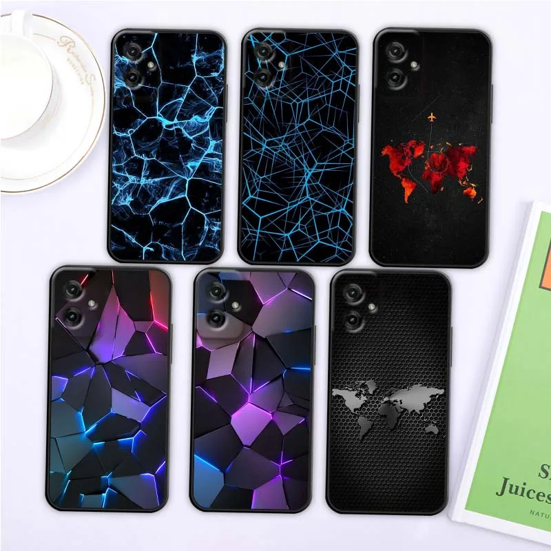 

Carbon Fiber Cool Popular Art Phone Case For Motorola G85 Edge 50 G24 G35 G14 G04 40 G72 G34 G31 G Stylus G54 G13 G32 5G Black