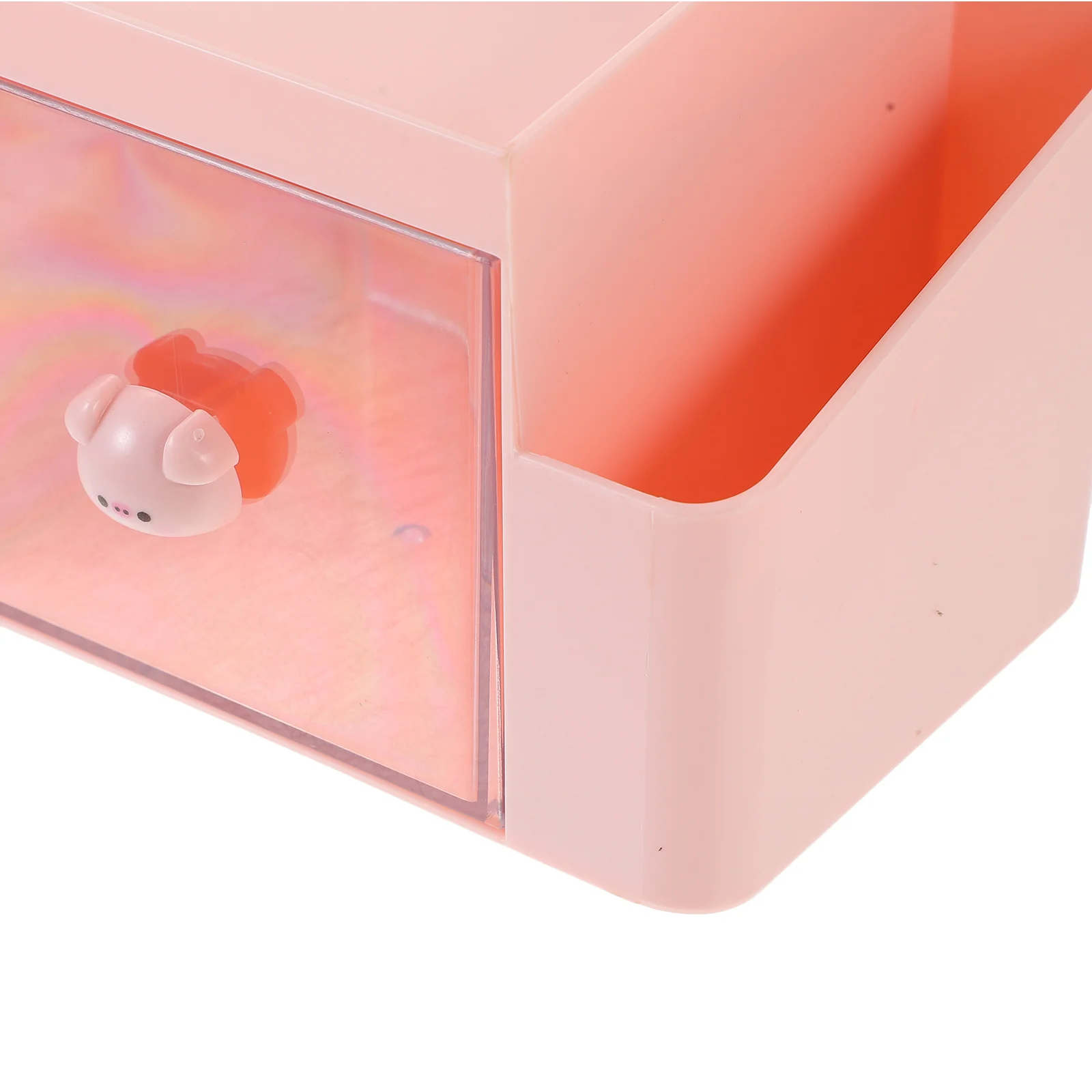 

Plastic Desk Organizer Clear Multi-Functional Desktop Storage Box Pen Holder Stationery Storage Box for Office Study Bedroom