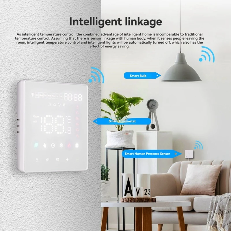 Tuya Wifi Thermostat Smart Boiler Heating Temperature Controller Switch Support APP Remote Alexa Voice Control