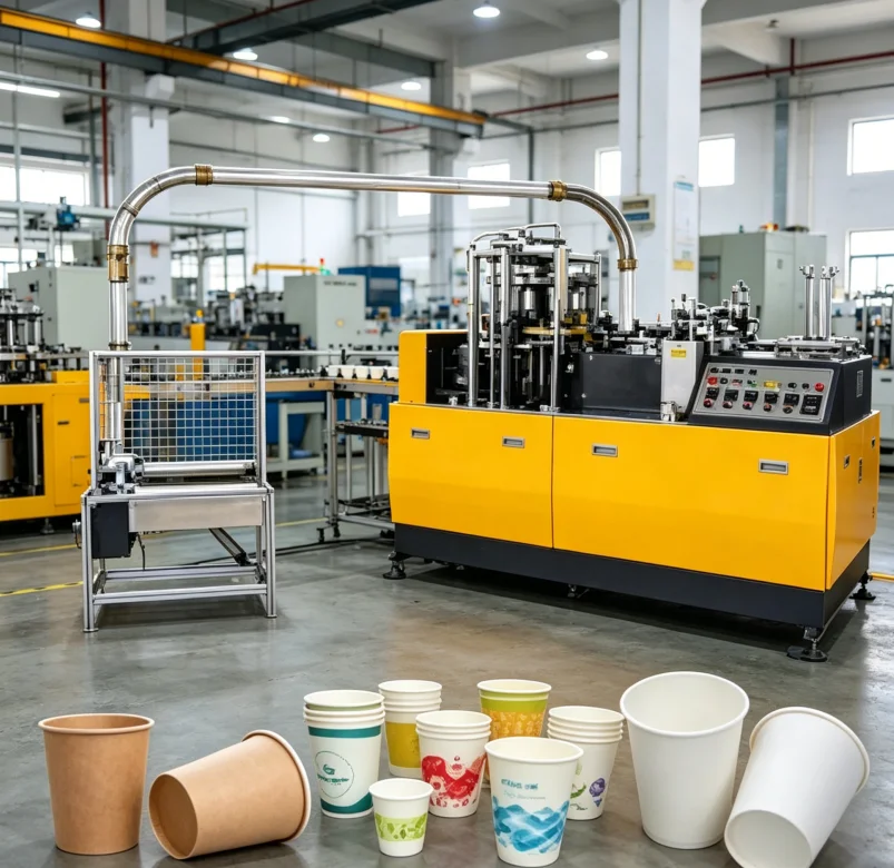 Coffee Cup Making Machine Disposable Paper Paper Tea Fully Automatic Paper Cup Making Machine for Sale