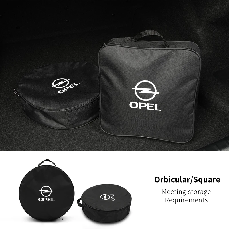 Organizador de cabo de carregamento de carro, bolsa de armazenamento de porta-malas para opel corsa d astra insignia vectra zafira meriva mokka grandland vivaro