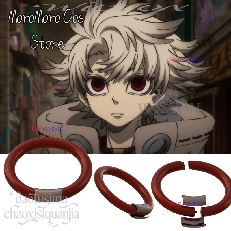 Anime GACHIAKUTA 코스프레 Rudo Surebrec 3D Polylactic Acid Necklace Choker Props Accessories Manga Neck Ring Christmas Halloween