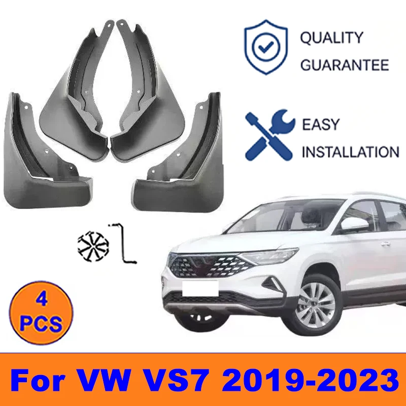 

4Pcs Mud Flaps For VW VS7 2019-2023 -Splash Guards Front&Rear Wheel Fender Mudguards Car Exterior Protection Accessories