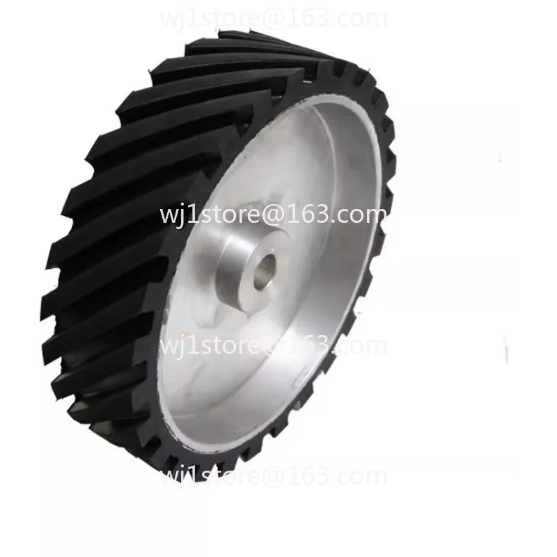 belt-machine-rubber-wheel-aluminum-core-rubber-metal-grinding-and-polishing-wheel