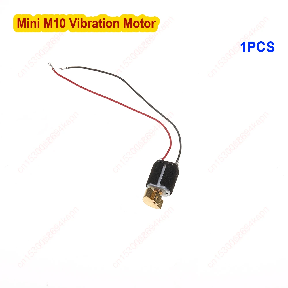 Mini M10 Copper Eccentric Wheel Vibration Motor with 75mm Long Wire DC 3V-6V Small Vibration Motor Toy Model