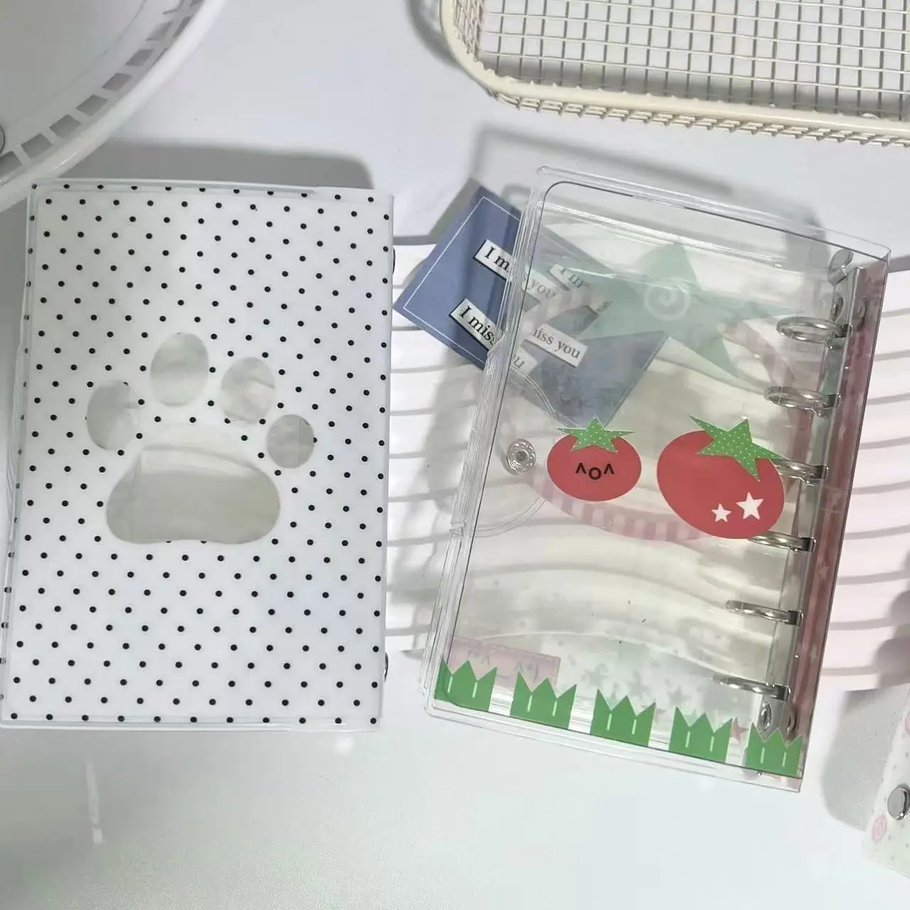 1 قطعة A7 لطيف الحيوان الموثق بطاقات الصور جمع كتاب مذكرات جدول مخطط DIY بها بنفسك غطاء ألبوم القرطاسية للطلاب المراهقين يوميا