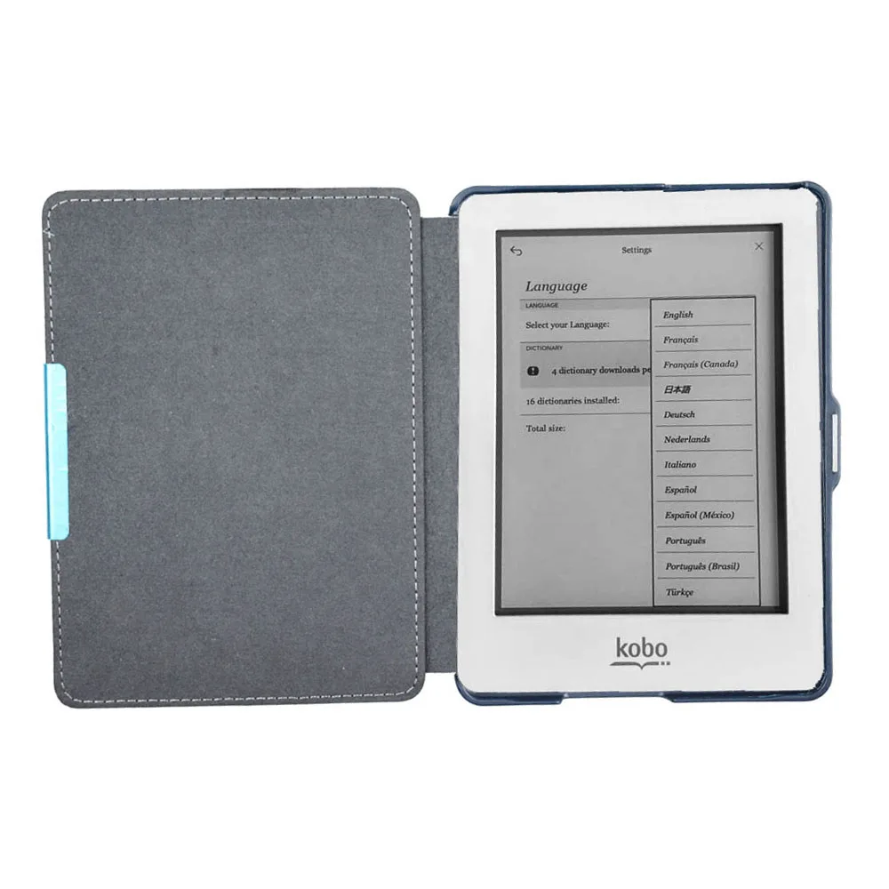 Etui na czytnik Kobo Glo HD 6.0 cala Model N437 Skórzana obudowa Kobo Touch 2.0 Model N587 Pokrowiec na książkę — zdjęcie produktu 6