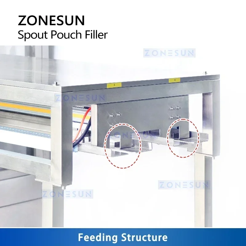 ZONESUN – Machine de remplissage et de capsulage de liquide, pochette à bec automatique, capsuleuse à bouchon à vis, équipement d'emballage Doypack monobloc ZS-AFC12