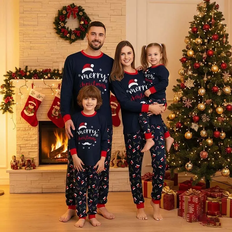 

Family Couples Christmas Pajamas Matching Sets Womens Mens Pjs Long Sleeve Sleepwear Holiday Lounge Sets 2025