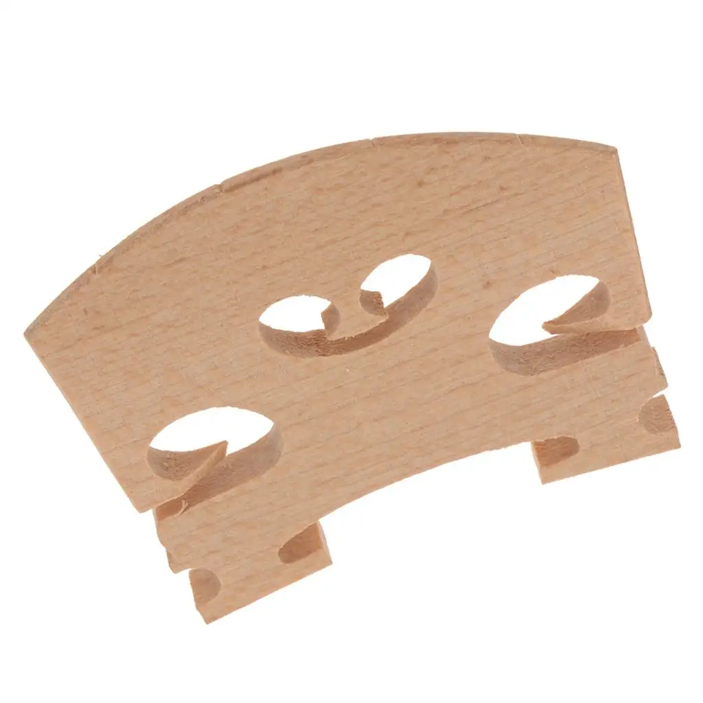 Natural Wood Violin Bridge Fitting Accessories for Violin 4/4 3/4 1/2 1/4 1/