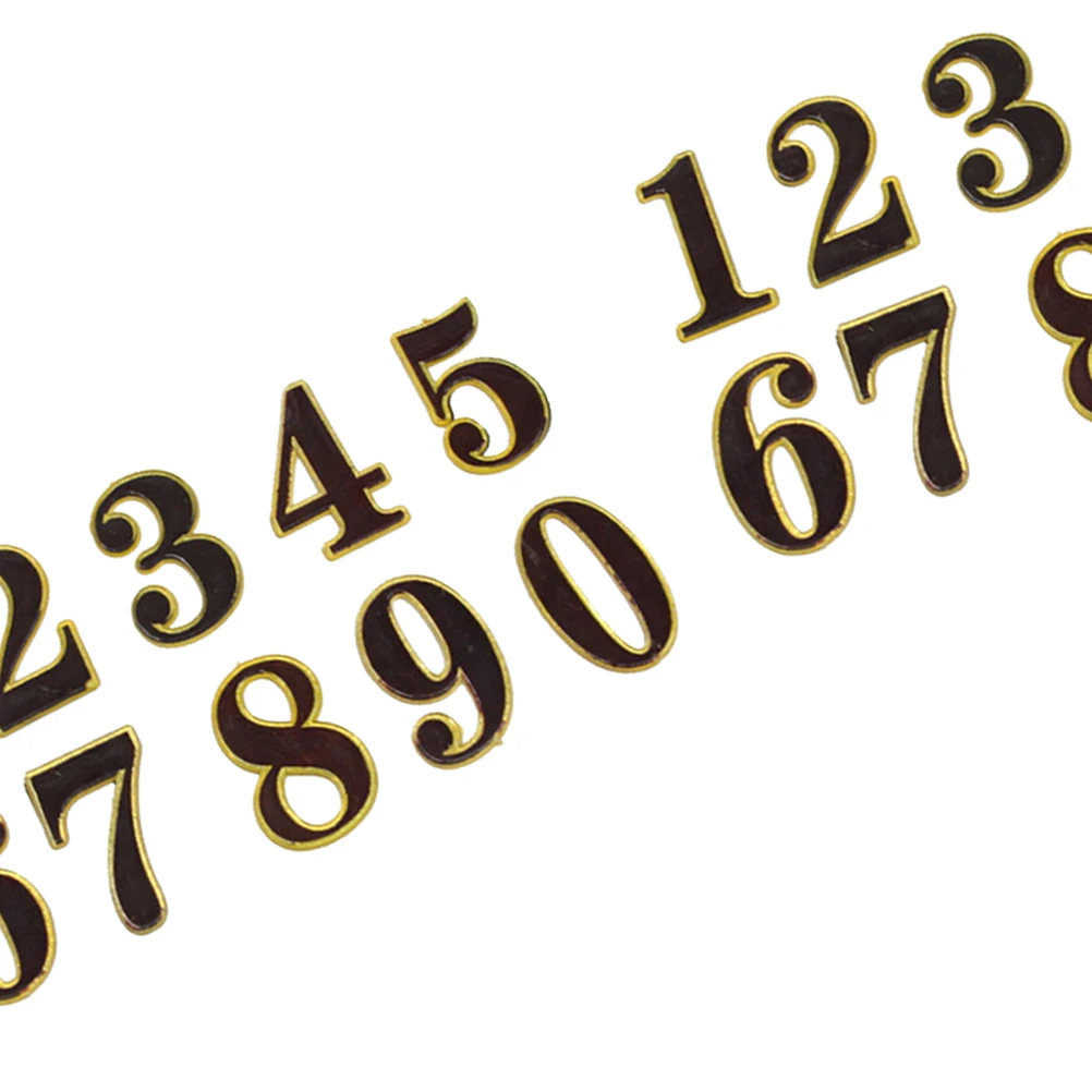 

20pcs 0-9 Sign Modern Room Gate Number Doorplate For Room Gate Number Hotel Address Digits Sticker Plate