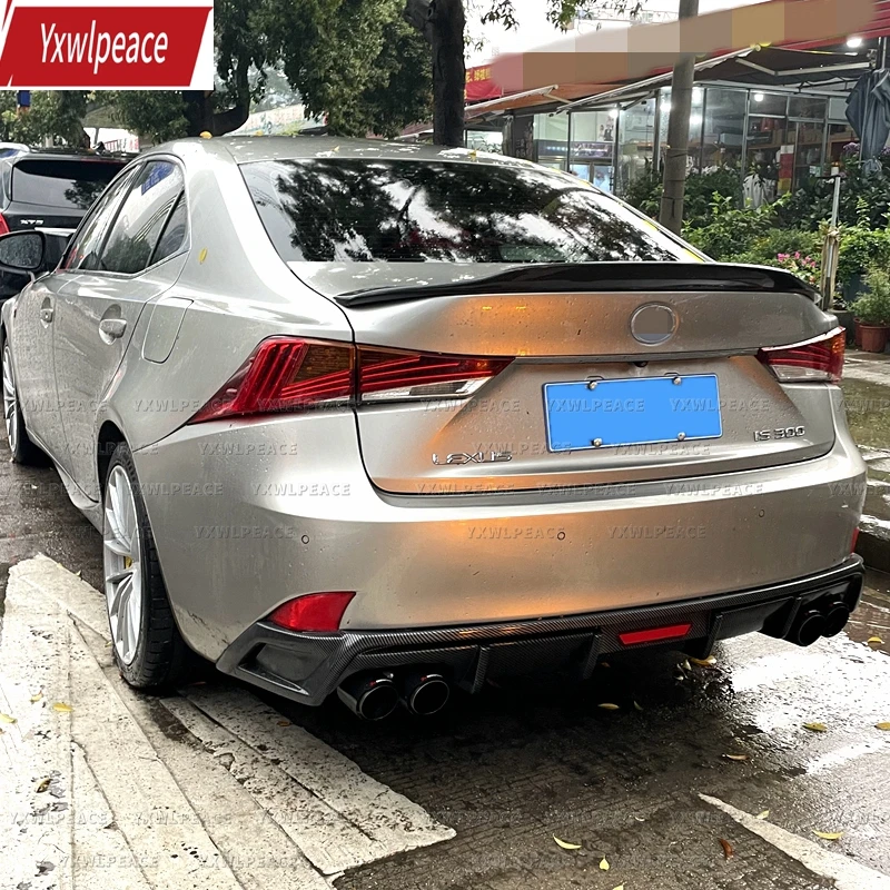 

For Lexus IS 2013-2020 PSM Style Real Carbon Fiber /FRP Black Rear Trunk Lip Spoiler Body Kit Accessories