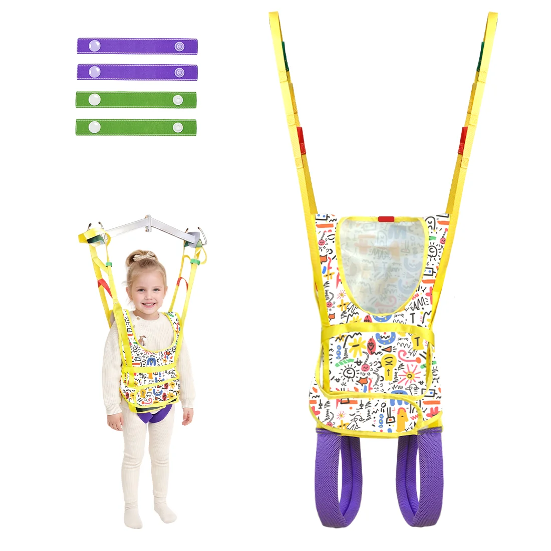 Ehucon Divided Leg Lift Sling for Children,Breathable Kids Transfer Sling,Patient Hoist Walking Harness Sling for Patients