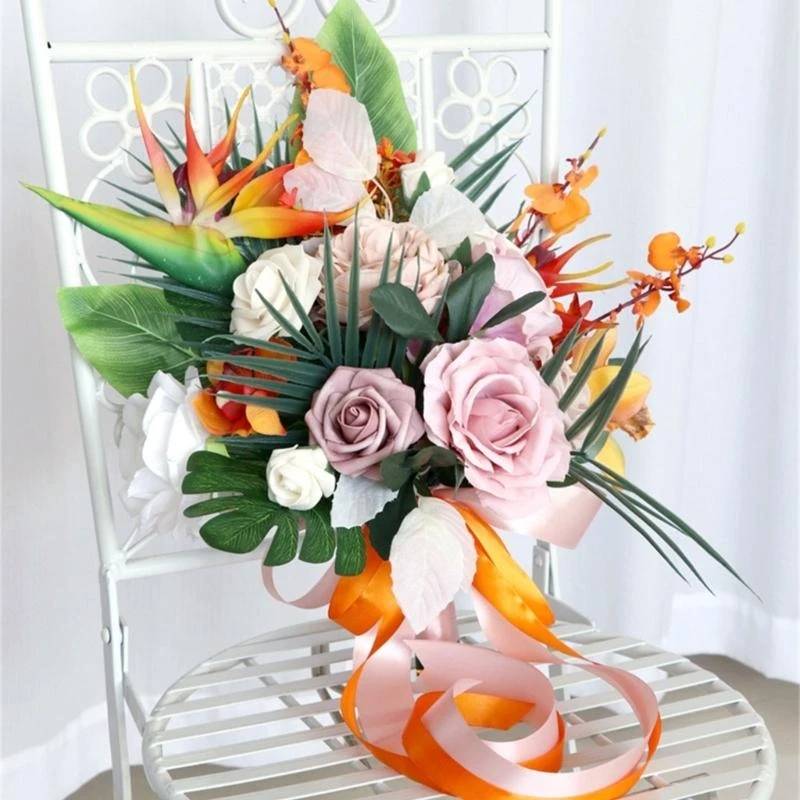 

Свадебный букет, искусственный цветок для уличной свадьбы в помещении, цветок 15UB