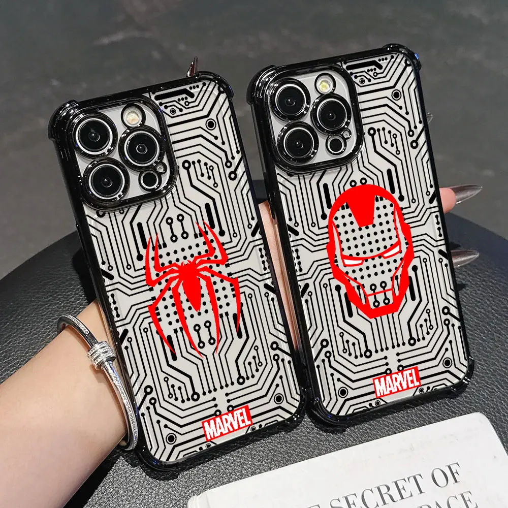 

Marvel Circuit Board Phone Case For Redmi Note 15 Pro 14 13 12 11 10 A7 Pro Plus 5G Redmi 15A 15 15C 14C 13C 12C Silicone Cover