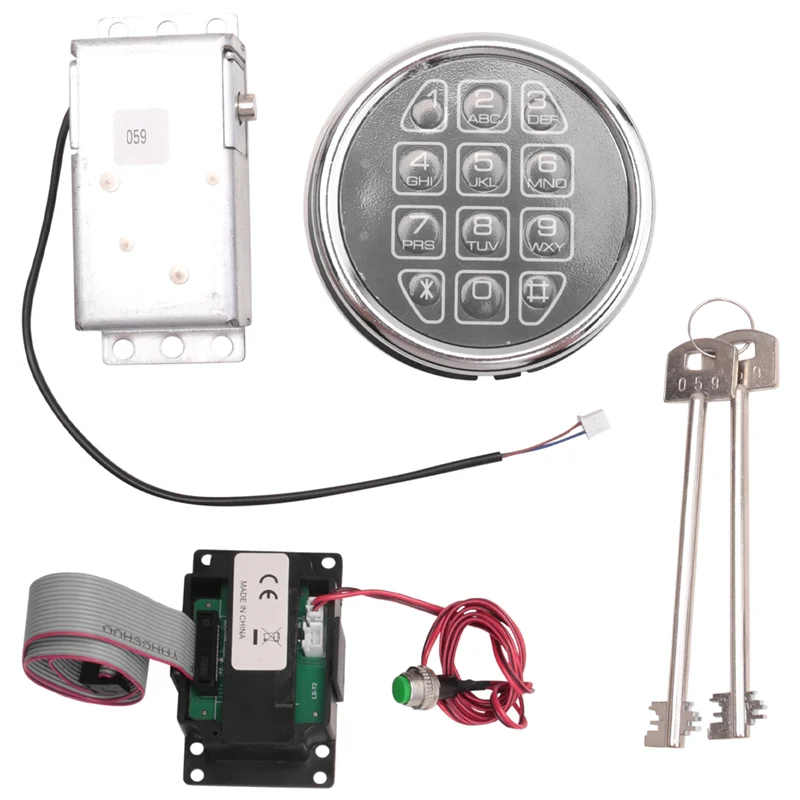 

B29C-Safe Lock Электронный цифровой сейф Замена соленоида с 2-мя ключами