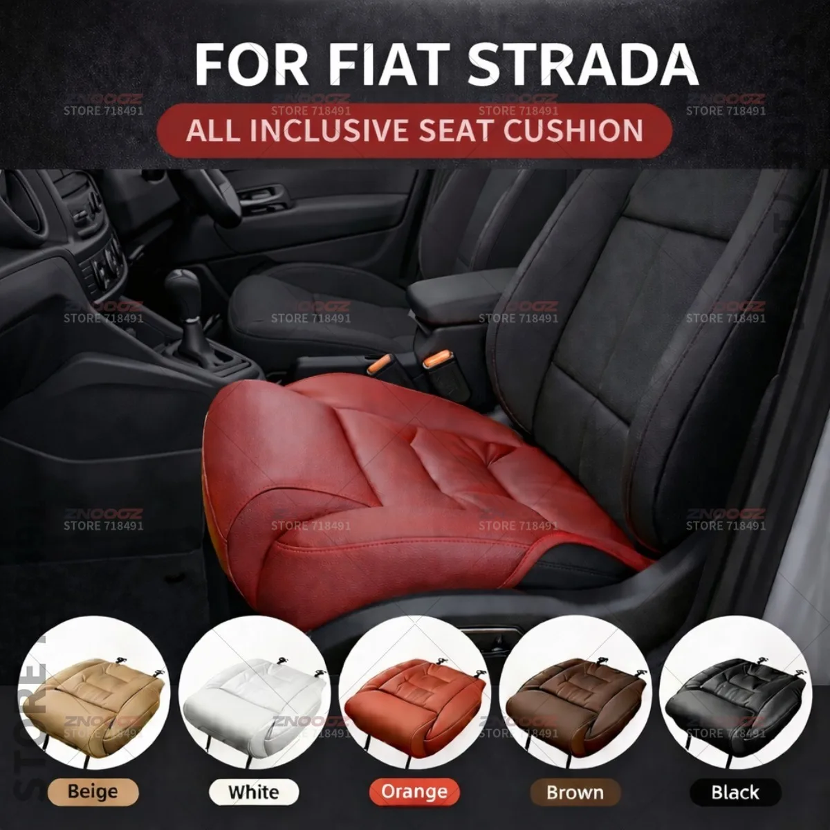 

For Fiat Strada Car Seat Leg Support Extension Seat Cover Memory Foam Extender Cushion Interior Accessories