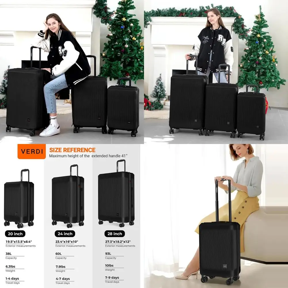 

Lightweight Hardside Spinner Luggage, Verdict Travel Suitcase for On-the-Go