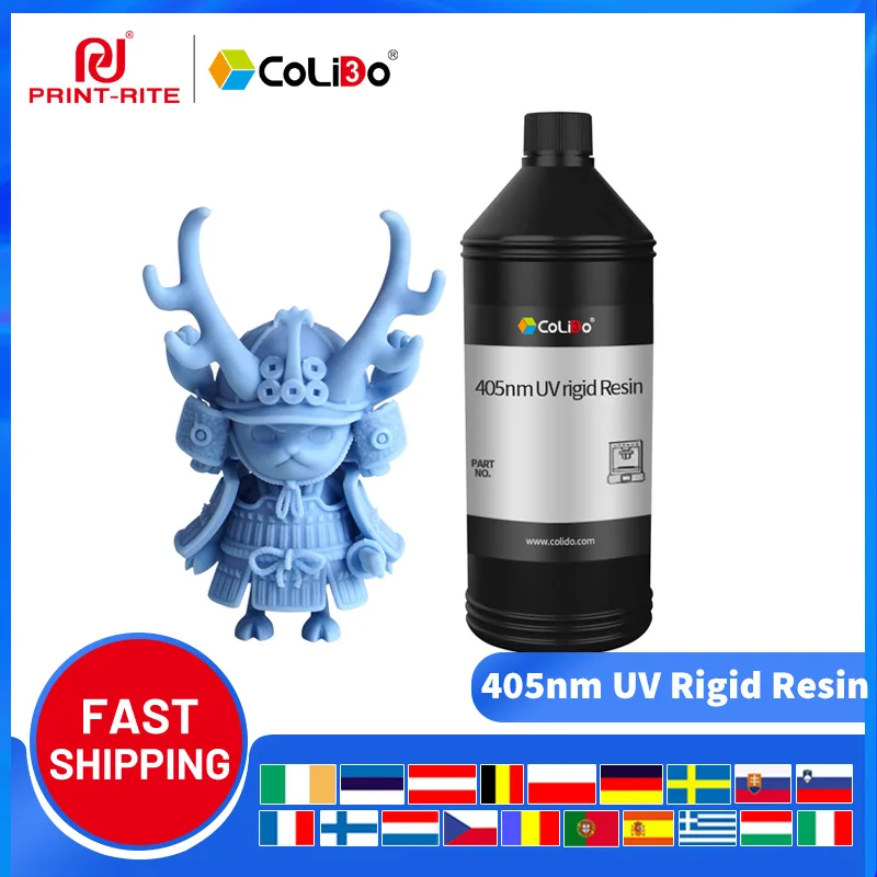 

CoLiDo 405nm UV Rigid Resin For 3D Printer Resin Printing Material 1kg Liquid 405nm UV-Curing Standard For Anycubic Mono