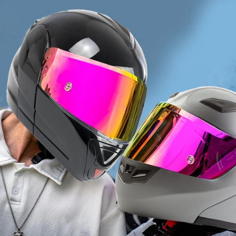 Ciclisti pattinatori caschi motociclistici per lenti faccia rapida cambio rapido per soman giorno usa x37f