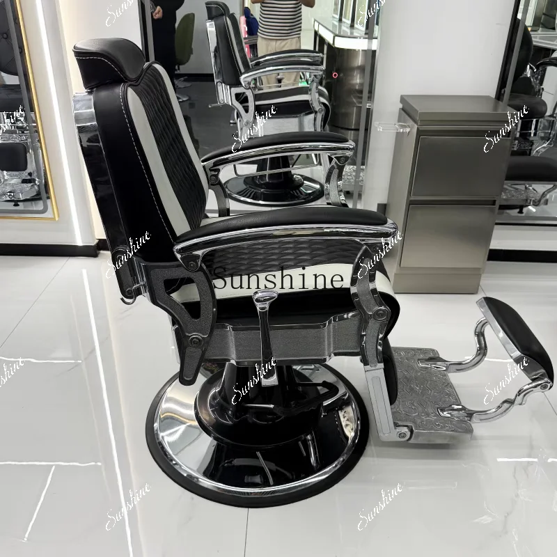 

Oil head hair salon special reclining men's haircut high-end lifting rotating recliner FT