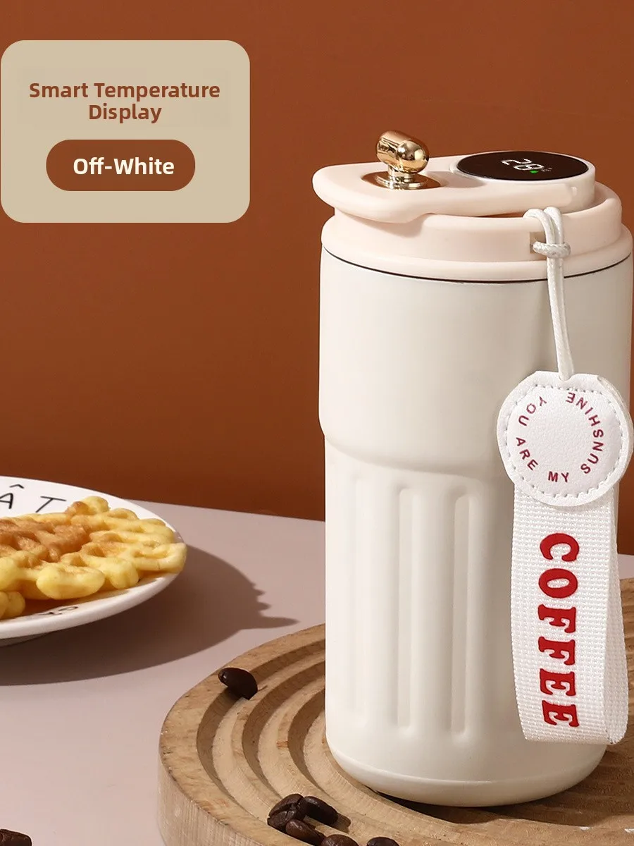 

Smart Temperature Display Stainl Steel 36 Portable Coffee Cup for Men And Women High Aesthetic Value Home Use Cup