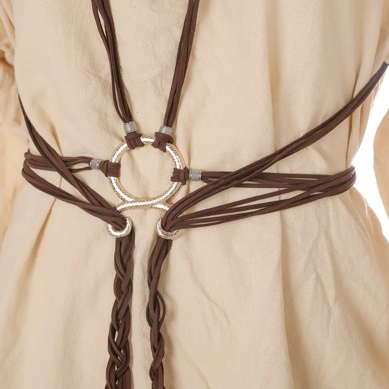 

Винтажный пояс-ремень с узлами для платья, средневековый женский пояс для костюма