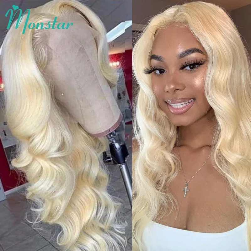 613 Body Wave Wig 5x5 Closure Wig Human Hair Wig Transparent Glueless Wigs Ready To Wear Honey Blonde Color Wigs for Black Women