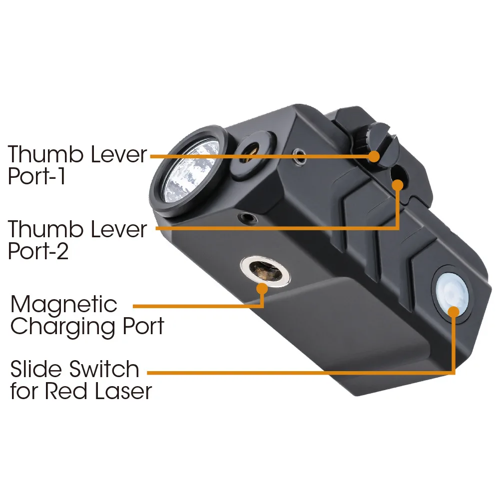 Taktyczny pistolet LED o pojemności 80-500lm celownik laserowy zielony/czerwony akumulator do akcesoria oświetleniowe zwiadowczej z latarką Glock 17