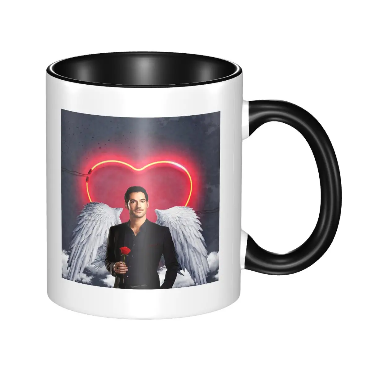 Lucifer Morningstar TV Series Mug Funny Ceramic Coffee Cups Tea Mugs Milk Cup Drinkware Gift for Friends