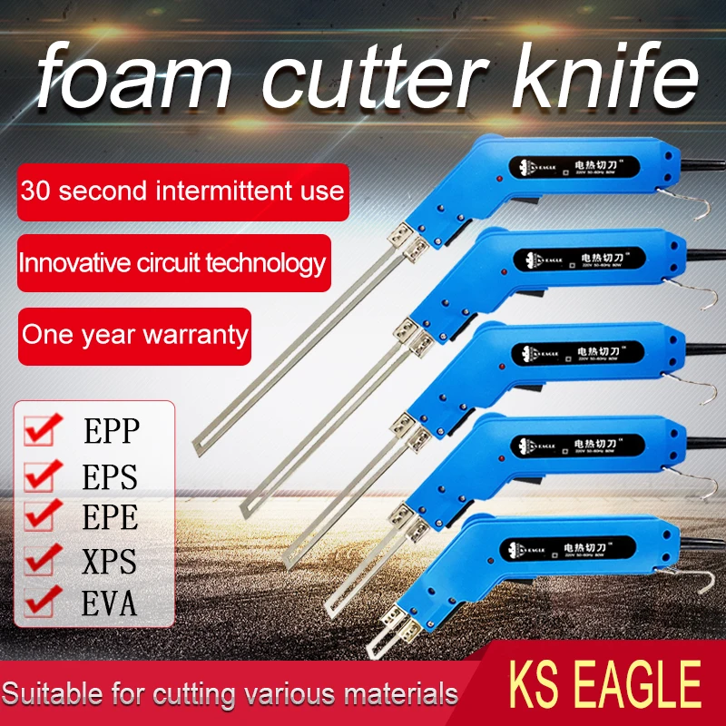 

Foam Cutter Knife 5/10/15/20/25CM Electric Foam Polystyrene Cutting Machine Portable Styrofoam Cutting Tool Thermal Knife Cutter