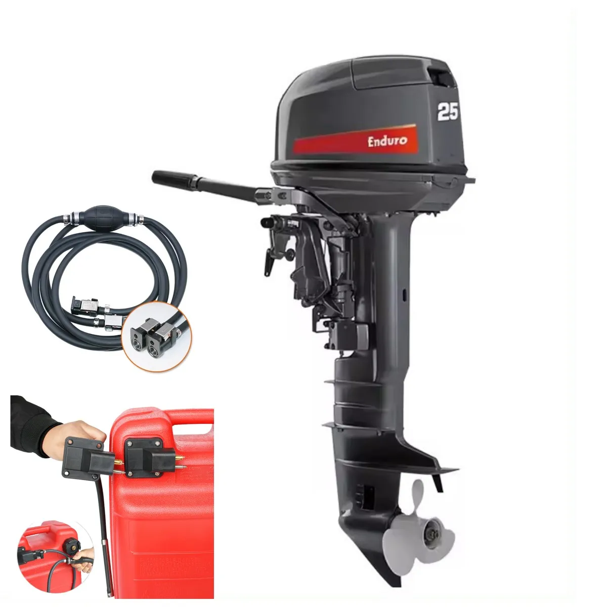 Factory Direct Sales Outboard Marine Engine 25hp 2-stroke Water-cooled Engine E40XMHL  Enduro