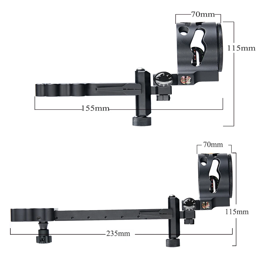 Toparchery mira de arco 5 pines Metal puntería ajustable caza - imagen 2