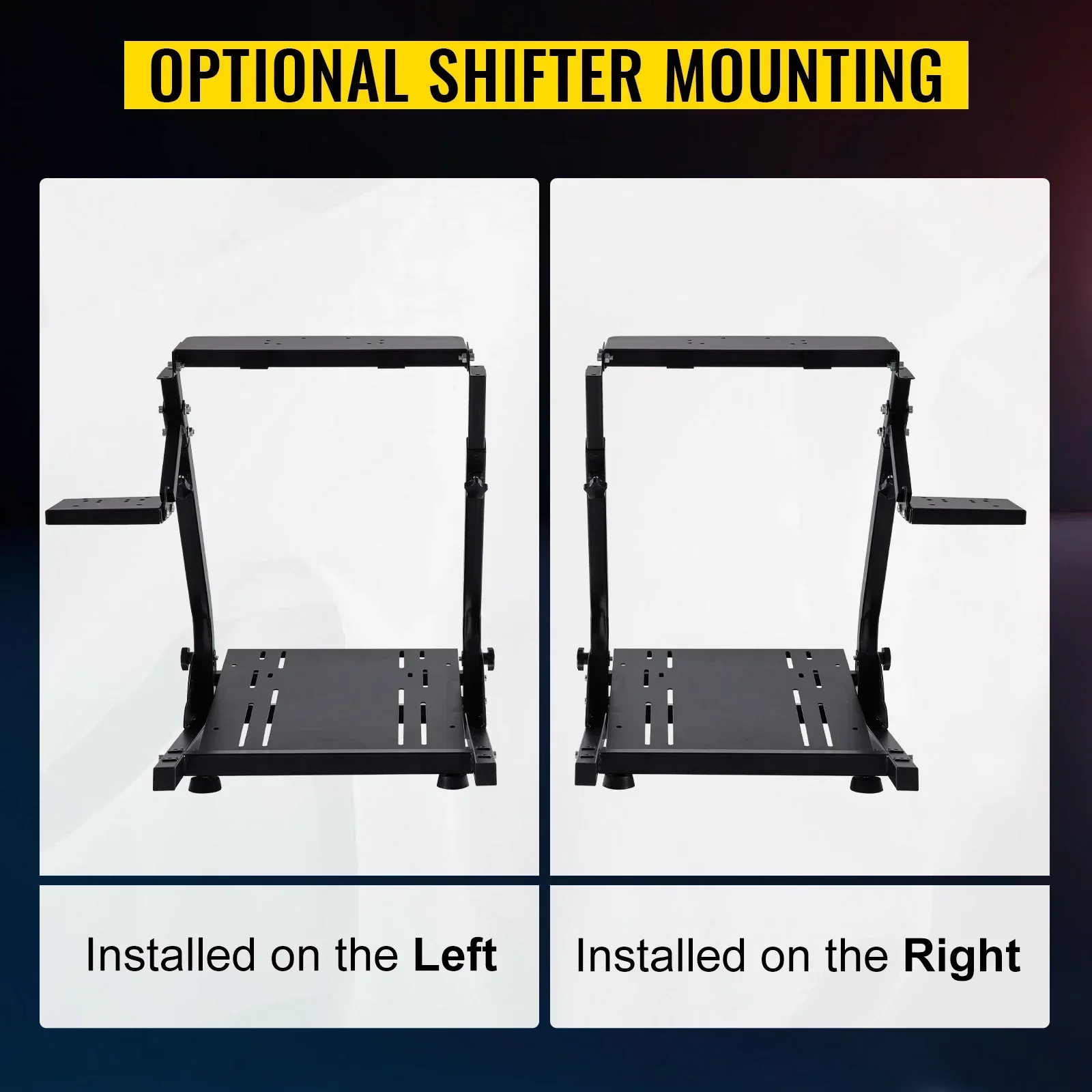 SIHAO Rennlenkradständer mit Schalthebelhalterung für G920 G27 G25 G29, Logitech Gaming-Lenkradhalterung, Pedale NICHT enthalten, verstellbarer Sim-Racing-Cockpitständer für den Heimgebrauch. – Detail 9