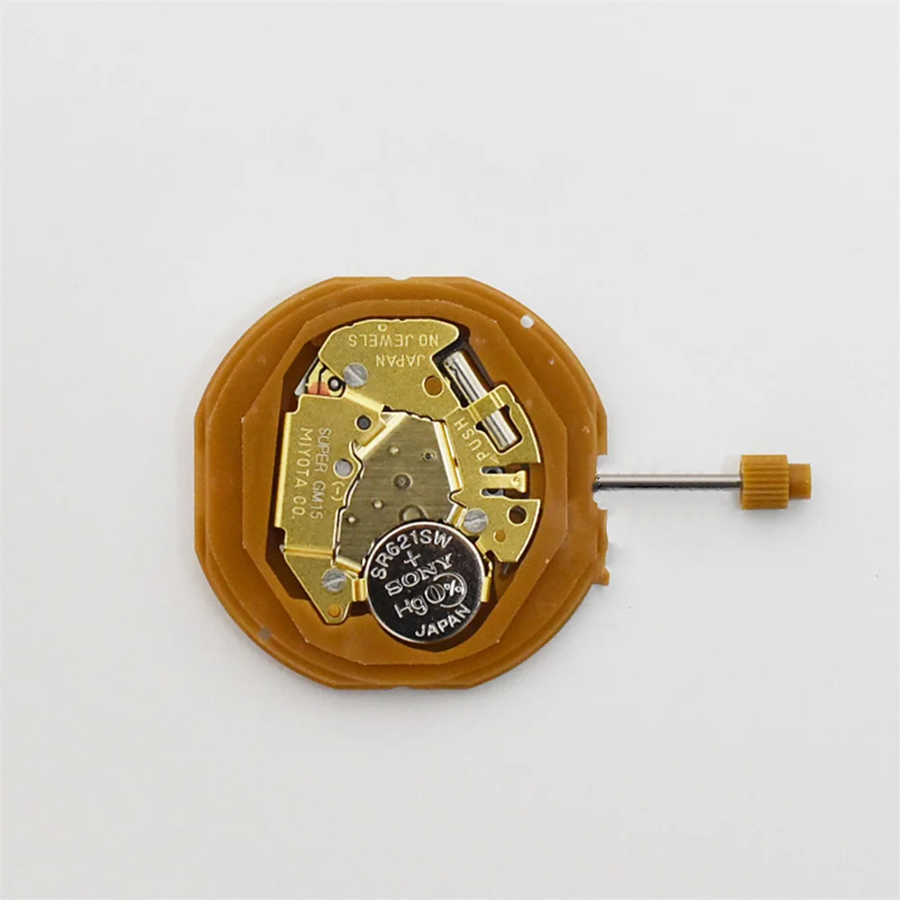 Brand New GM15 Quartz Movement 2-Hand Single Calendar at 3/6 O'clock Electronic Watch Movement Accessories