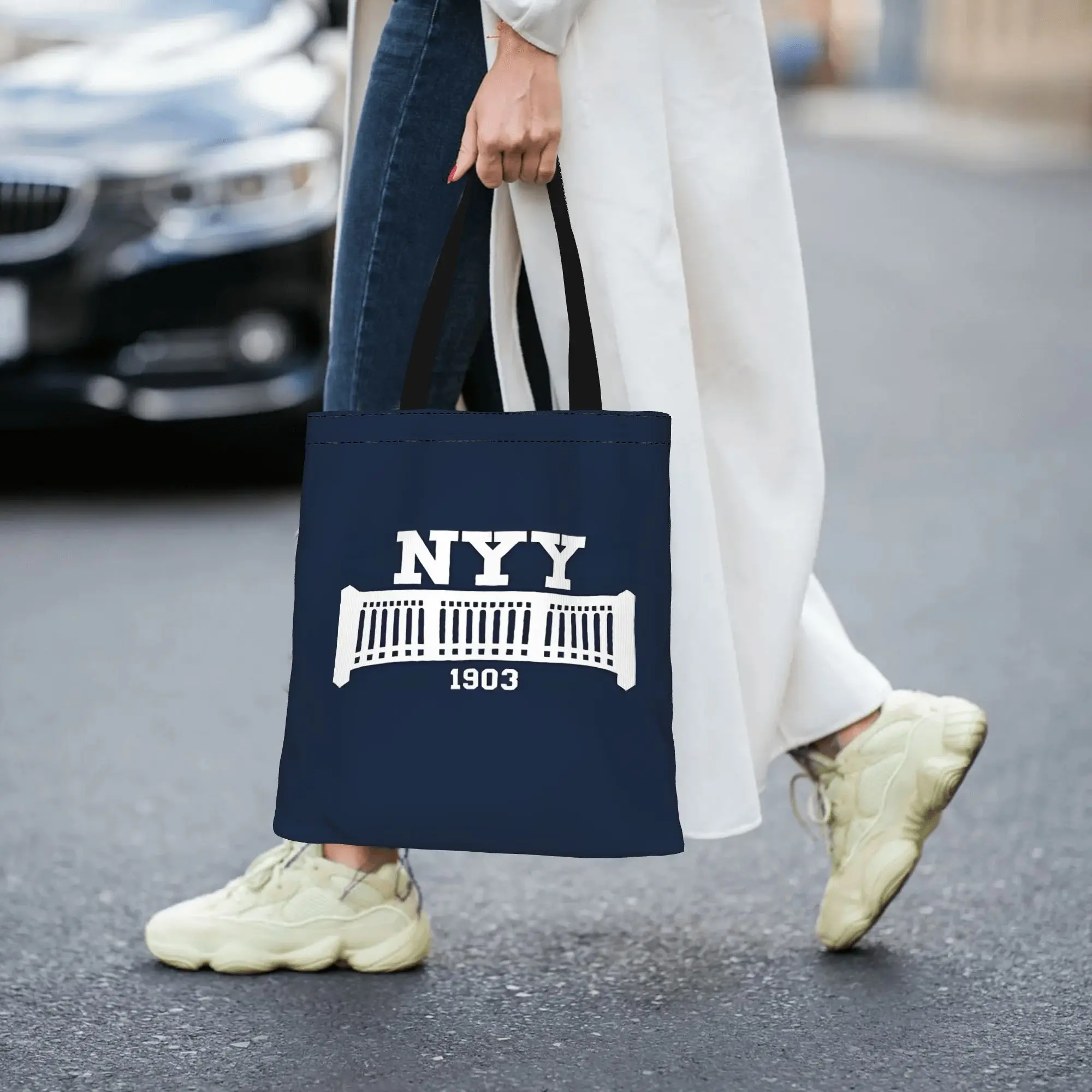 

Холщовая сумка-тоут New York Baseball Since 1903, идеально подходящая для активного отдыха, женская сумка с верхней ручкой