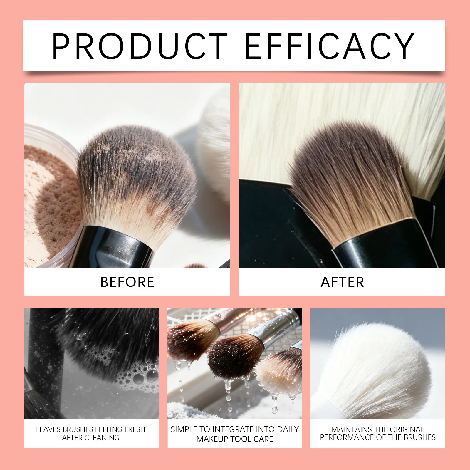 50ml メイクブラシクリーナーソリューション メイクブラシシャンプー パフクリーニングソリューション リムーバー 毎日のメイクツールケア製品