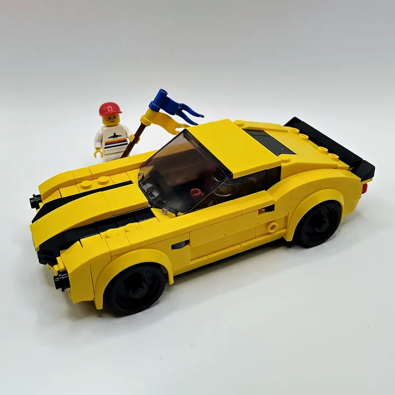 

MOC 70 Year Style Camaro Speed Champion Classic Model Sports Car Racing Creative Children's Toy Gift Technology Building Blocks