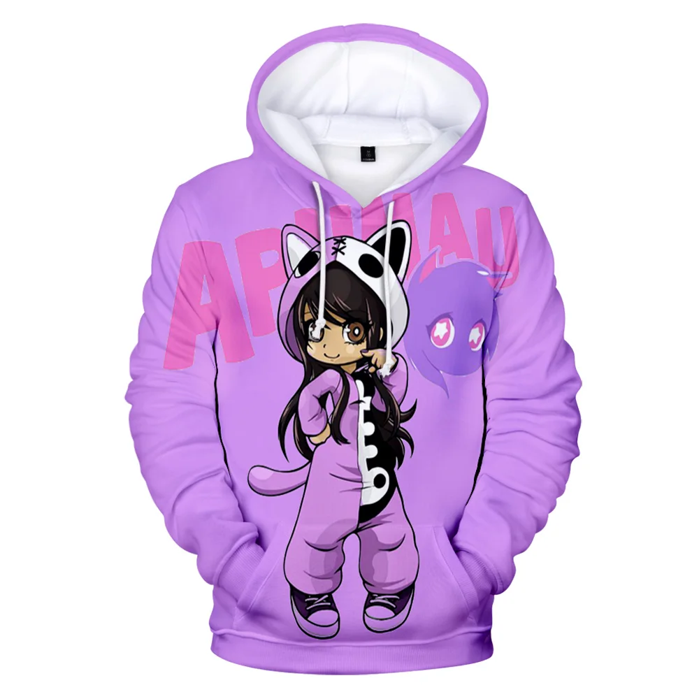 Aphmau-Sweat à capuche unisexe 3D ChimPrint, Sweat à capuche Hip Hop confortable, Sweat à capuche décontracté, All-Match, Harajuku, Médicaments