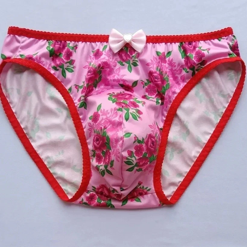 

Мужские сексуальные трусы ручной работы с цветочным принтом, подарки BF, живое шоу, частная вечеринка