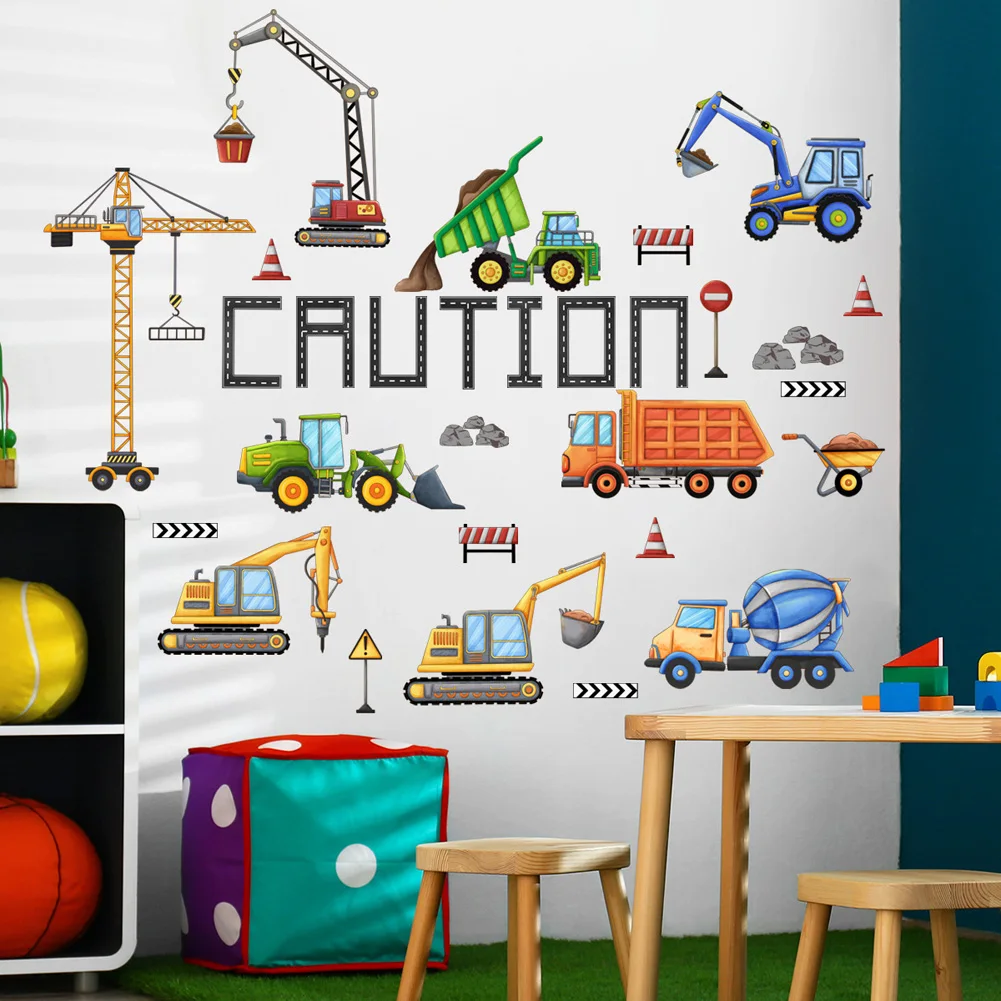 

Настенные наклейки Cartoon Engineering Vehicle HonC