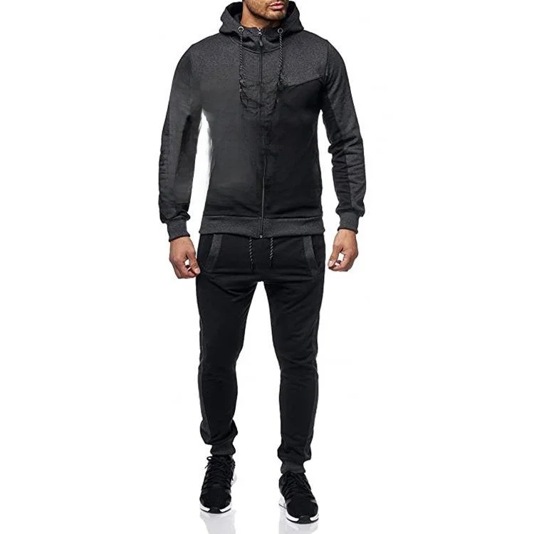 

Men's Autumn Winter Hoodie Casual Sport Color Matching Seven Sve Length Winter Seasonal Clothing Faionable Streetwear