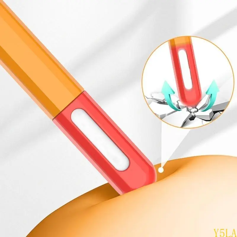 Y5LA Silicone Protector Case for Pencil Touches Pen Shock Resistant Full Wrap