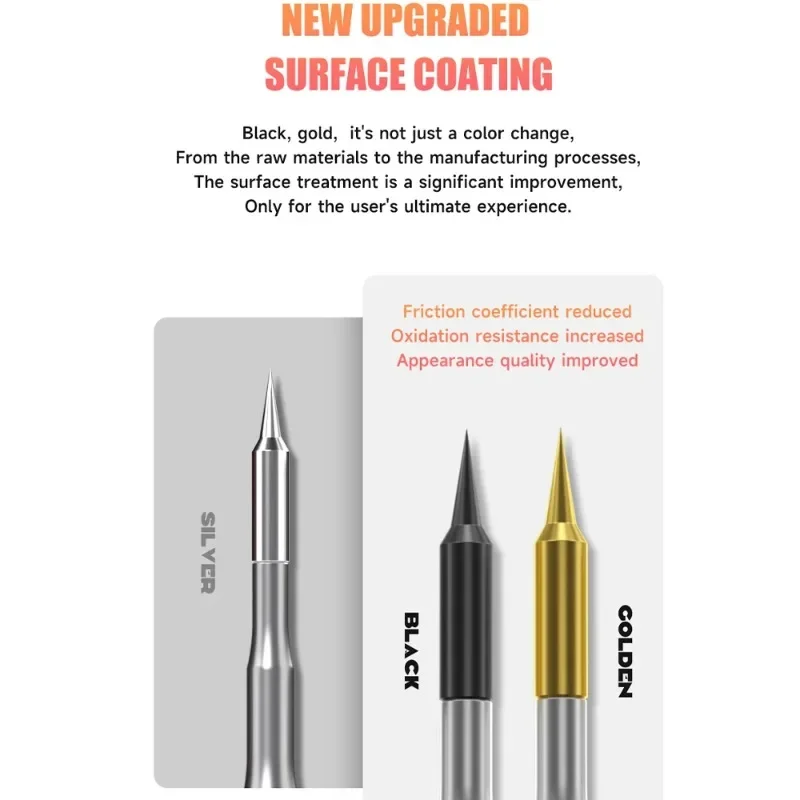 Mechanic C210 정밀 납땜 팁 T210-NA T26/T26D 용 TI/TS/SK 납땜 용접 핸들 납땜 스테이션 용접 팁 도구