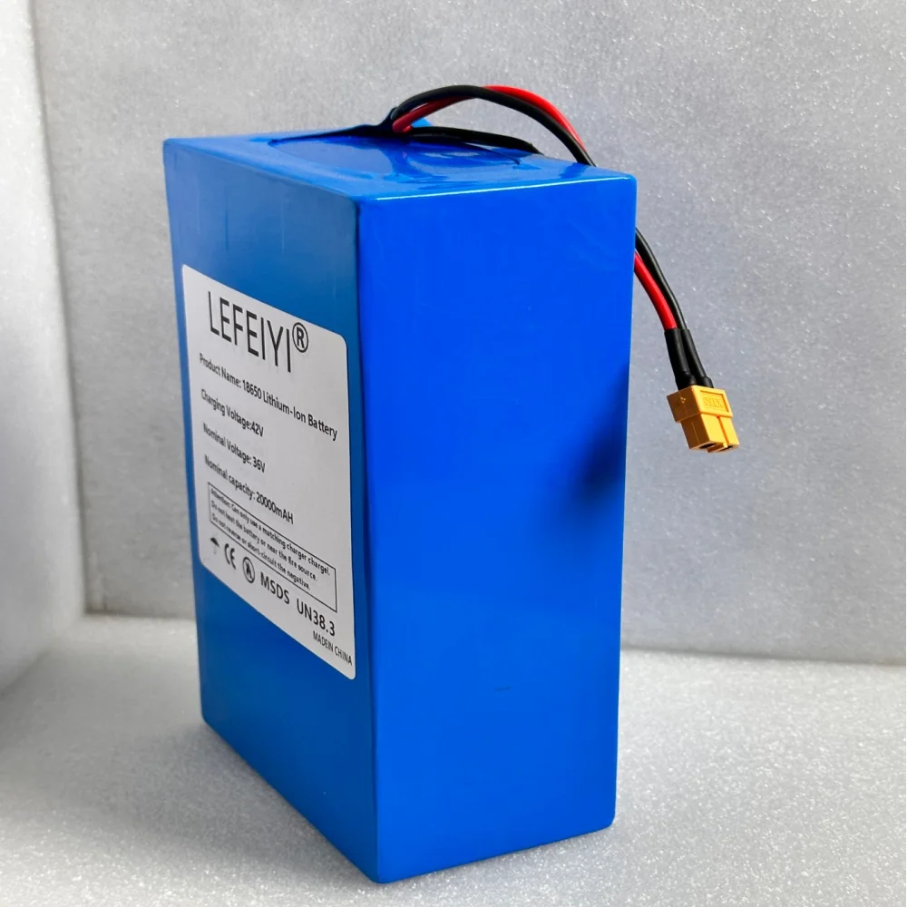 10S6P 36V 20000mAh Electric Scooter Lithium Battery 18650 Battery  BMS, 250W-500W Electric Scooter Electric Scooter Battery 42v