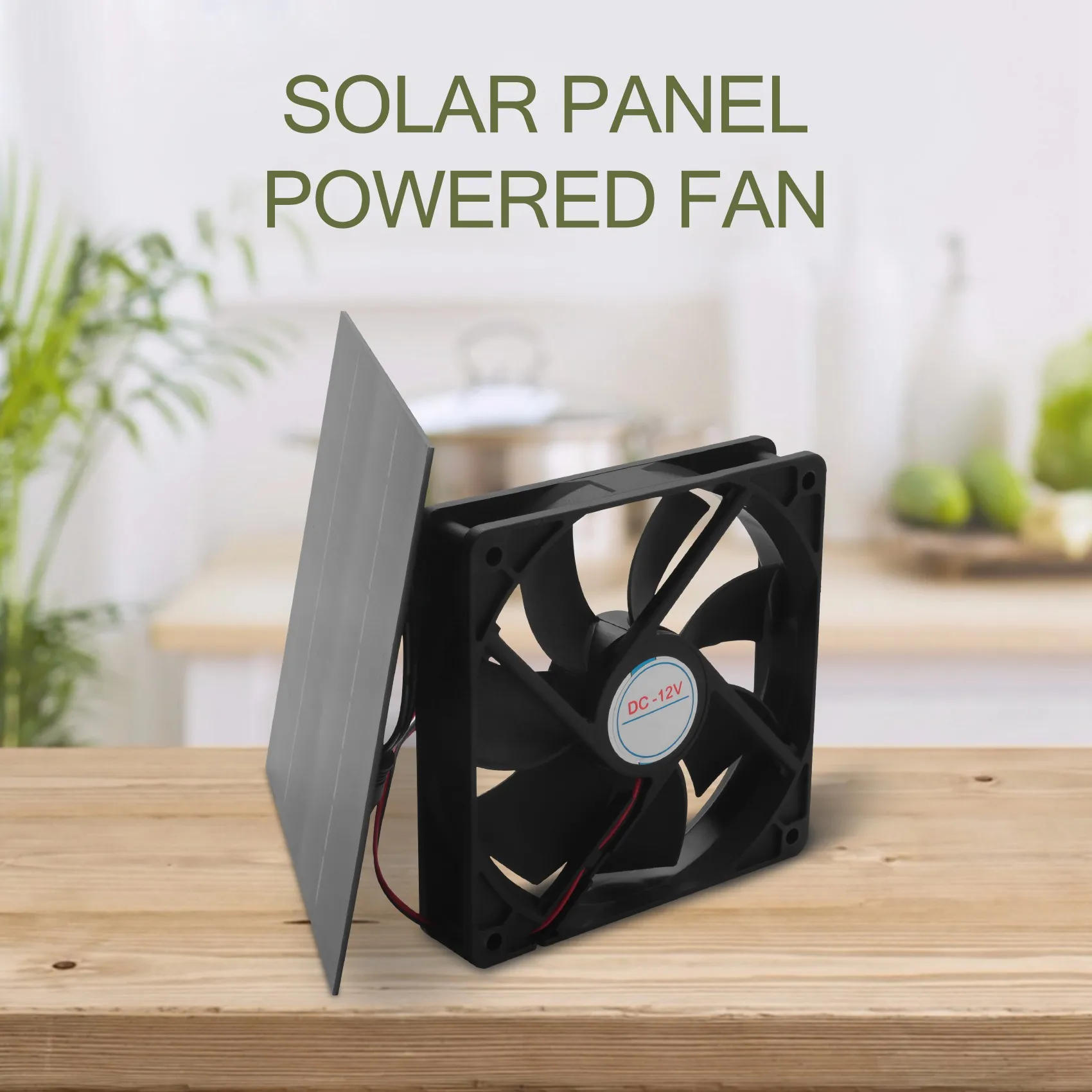 20W Solar Exhaust Fan Air Extractor 6 Inch Mini Ventilator Solar Panel Powered Fan for Dog Chicken House Greenhouse RV