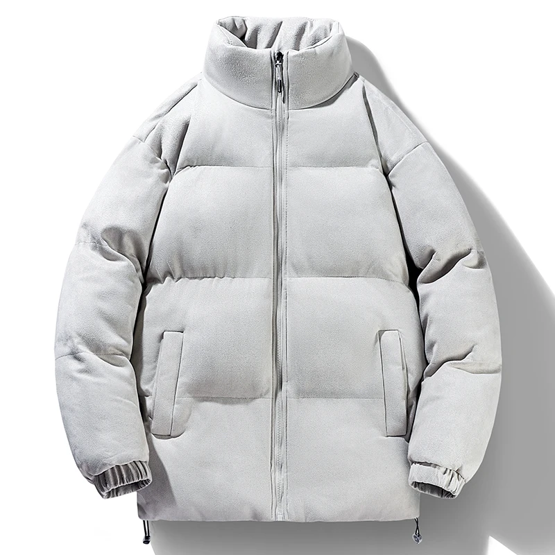 Ropa de calle, chaqueta de invierno a la moda para hombre, Parka gruesa y cálida con capucha, abrigo de invierno para hombre, abrigo informal