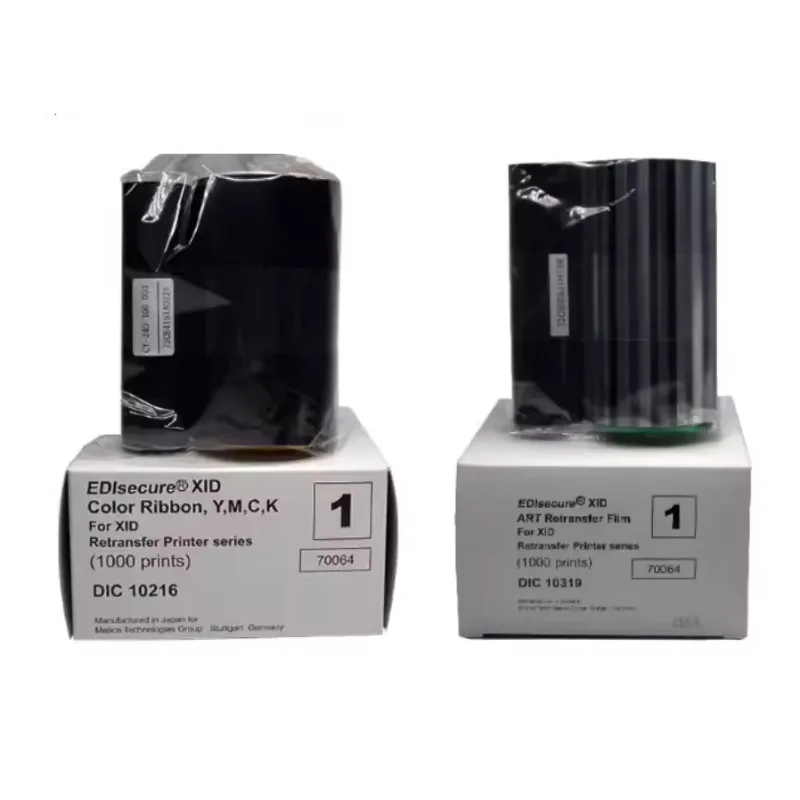 Original XID8600 ID Printer YMCKO Color Ribbon and transfer film DIC10216 DIC10319