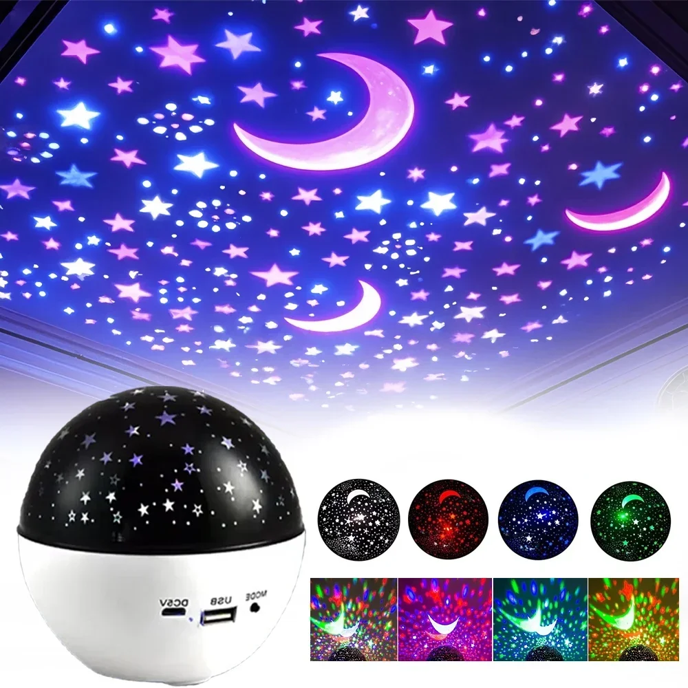 Lámpara de proyector de luz nocturna Galaxy Star con altavoz de música Bluetooth 360 °   Giratorio para habitación de niños, fiesta, vacaciones, regalo de Navidad